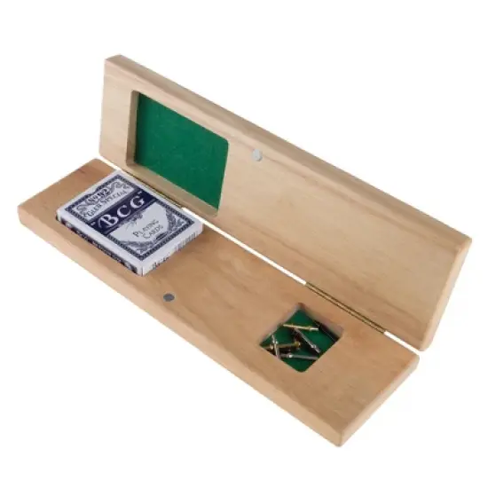 Toy Time Kids' Wood Cribbage Board Game Set image {2}