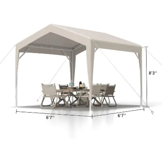 Heavy Duty Instant Canopy Tent, Waterproof Outdoor Shelter with UV Protection, Quick Setup Shade for Markets, Events, Parties, Camping image {6}