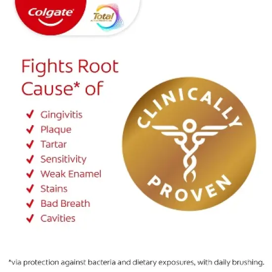 Colgate Total Travel Size Whitening Paste Toothpaste - Trial Size - 1.4oz image {1}