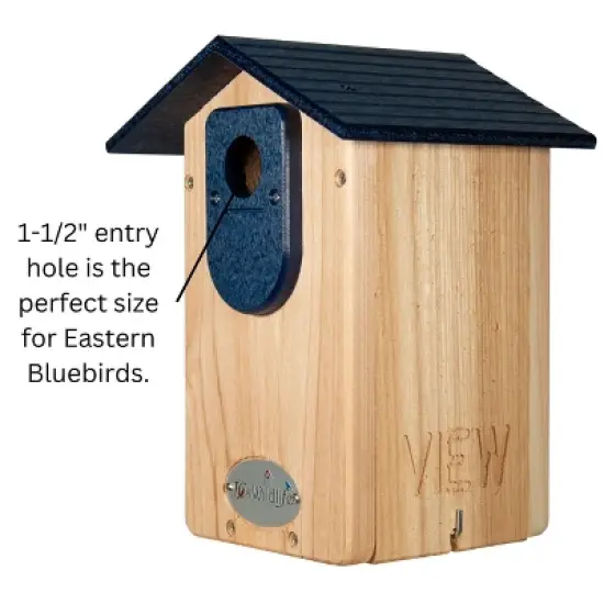 Cedar Ultimate Bluebird House (Blue) image {7}