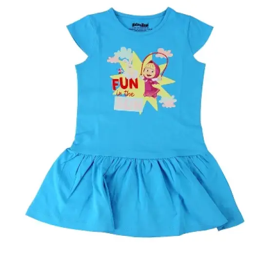 Masha and The Bear Short Sleeve Fun in the Sun Dress - Toddler image {4}