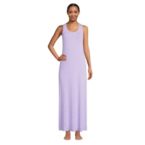 Lands' End Women's Sleeveless Cooling Long Nightgown image {5}