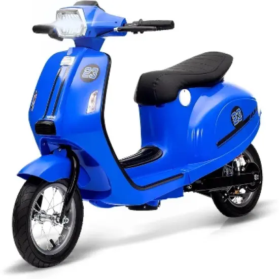 Electric Moped Scooter for Kids, 24V Kids Ride on Motorcycle, Max Up to 14MPH, with Rear Brake, LED Light, for Kids/Teens 8-12 image {8}