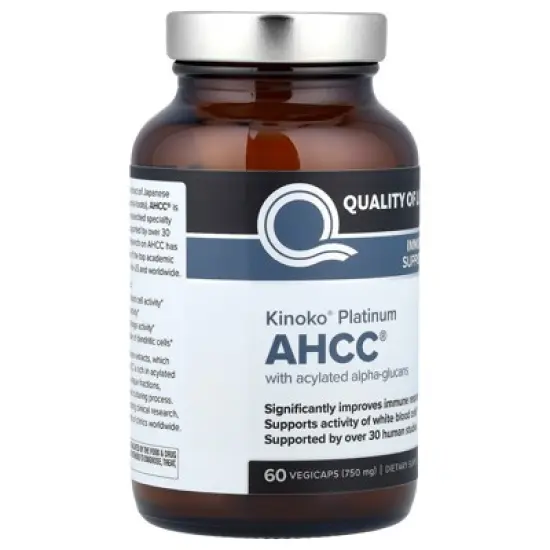 Quality of Life Kinoko&reg; Platinum AHCC&reg;, 750 mg, 60 Vegicaps image {3}