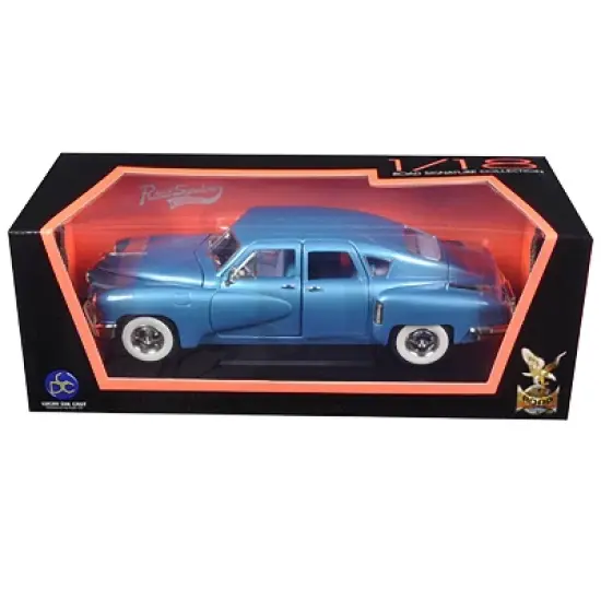 1948 Tucker Torpedo Blue 1/18 Diecast Model Car by Road Signature image {2}