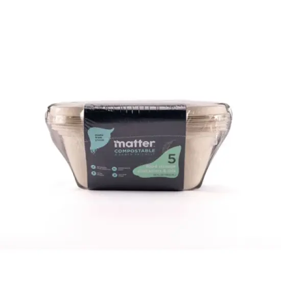 Matter Compostable Food Storage Container - 44 fl oz/5ct image {1}