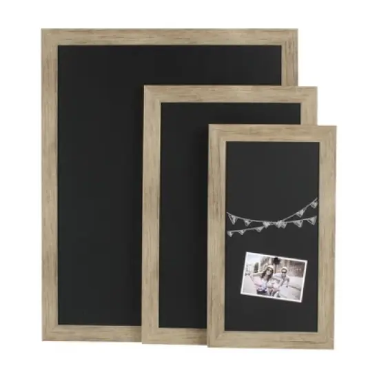 23.25" x 13.25" Beatrice Framed Magnetic Chalkboard Rustic Brown - DesignOvation image {5}