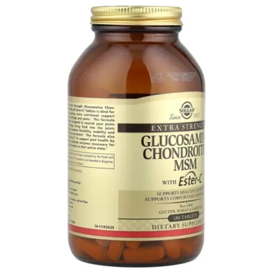 Solgar Glucosamine Chondroitin MSM with Ester-C&reg;, 180 Tablets image {3}