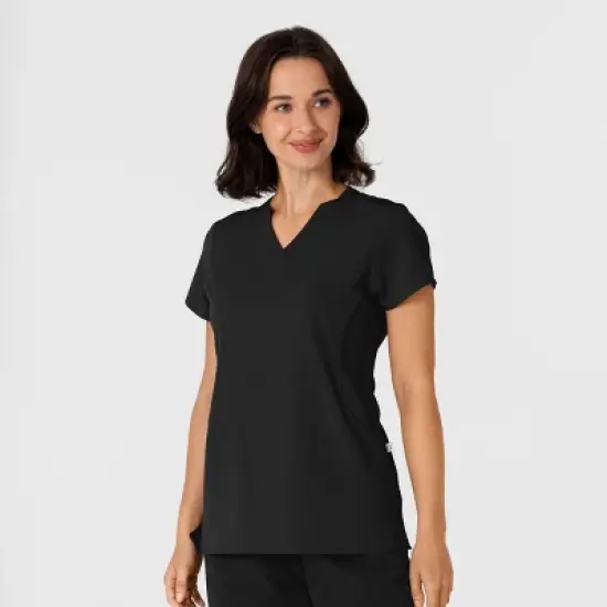 Wink Nova Women's Flex-n-Reach Shoulder Panel V-Neck Scrub Top image {3}