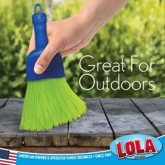 Lola Products Whisk Broom, Hand Brush, Durable Bristles, Whisks Away Dirt & Debris, Compact, Hang Hole for Easy Storage, Indoor/Outdoor, 72 Pack image {3}