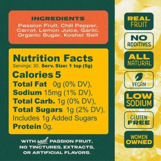 Pisqueya Passion Fruit Spicy Sweet Hot Sauce - 5 fl oz image {5}