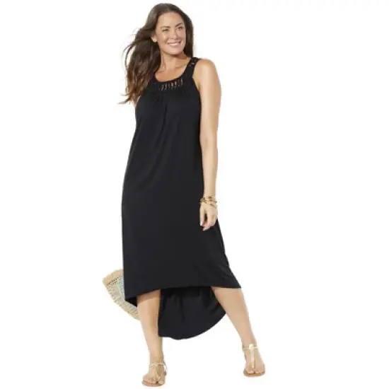 Swimsuits for All Women&rsquo;s Plus Size Margarita High Low Cover Up Dress image {3}