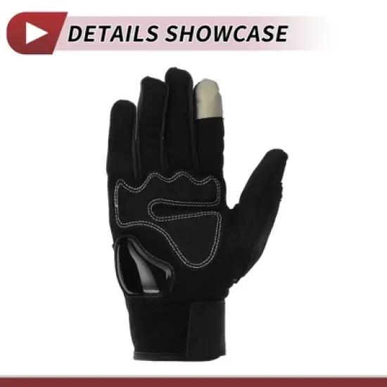 Unique Bargains Motorcycle Touchscreen Driving Gloves 1 Pair image {5}