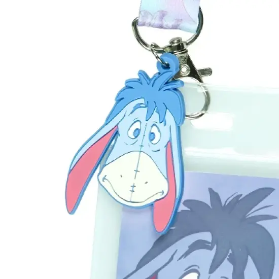 Disney Winnie the Pooh Eeyore See the Good Breakaway Lanyard ID Badge Holder image {2}
