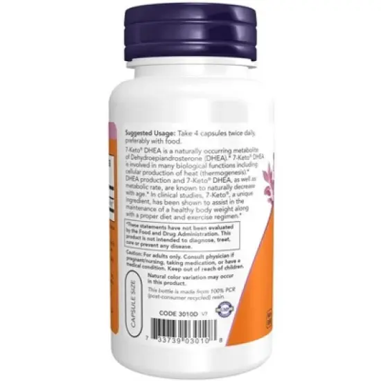 7-KETO 25mg by Now Foods  -  90 Veg Capsule image {2}