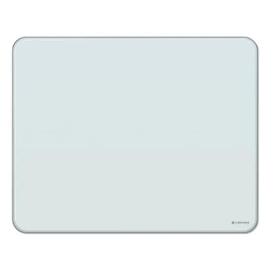 U Brands Cubicle Glass Dry Erase Board, 20 x 16, White Surface image {6}