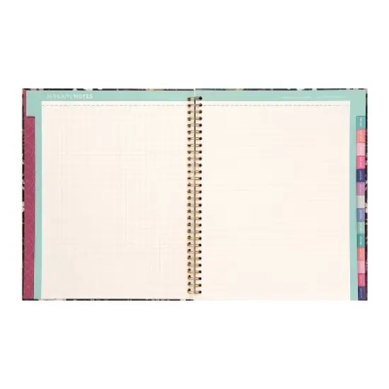 greenroom Planner 2026 Weekly/Monthly 8.5"x10.75" Large Hardcover Midnight Wildflower image {4}