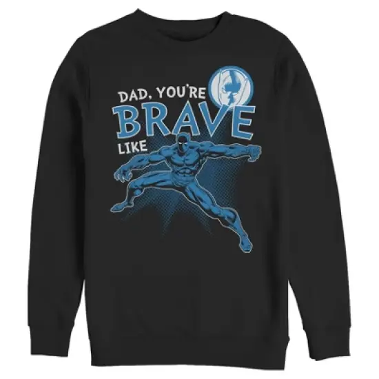 Men's Marvel Dad You're Brave Like Black Panther Sweatshirt image {3}