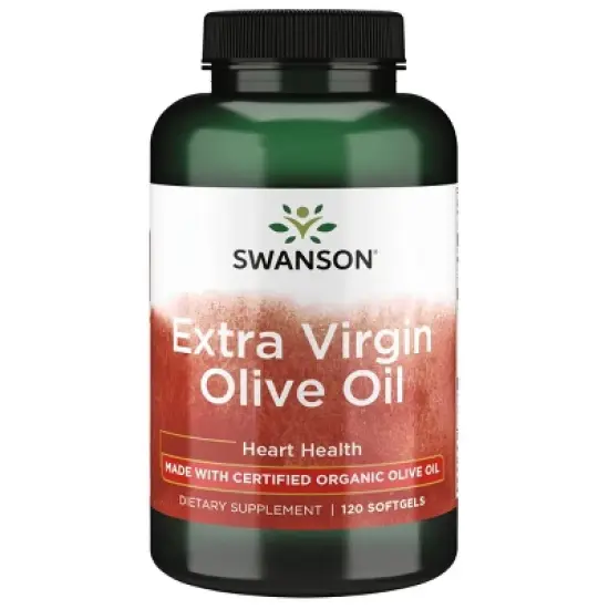 Swanson Extra Virgin Olive Oil - Made with Certified Organic Olive Oil 1,000 mg 120 Sgels image {5}