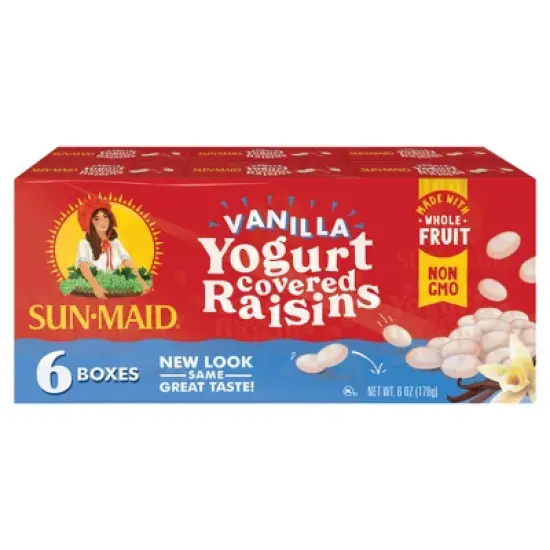 Sun-Maid Vanilla Yogurt Covered Raisins  - 1oz / 6ct image {11}