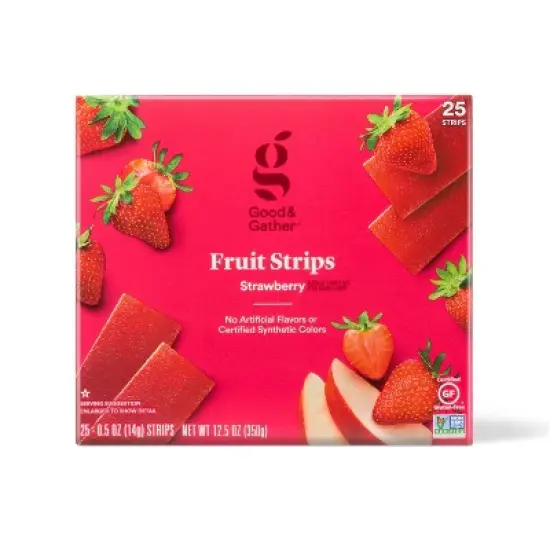 Strawberry Fruit Strips - 25ct/12.5oz - Good & Gather&trade; image {4}