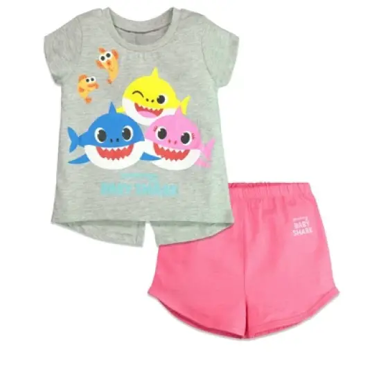 Pinkfong Baby Shark Girls Tank Top and Shorts Toddler  image {7}