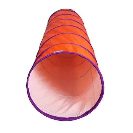 Pacific Play Tents Kids Institutional Tunnel - Orange/Purple image {1}