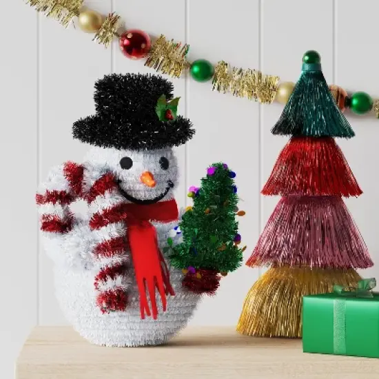 Christmas Tinsel Snowman - Wondershop&trade; image {1}