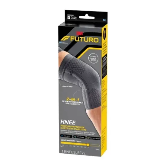 FUTURO Premium Compression Knee Sleeve with Stabilizers image {10}