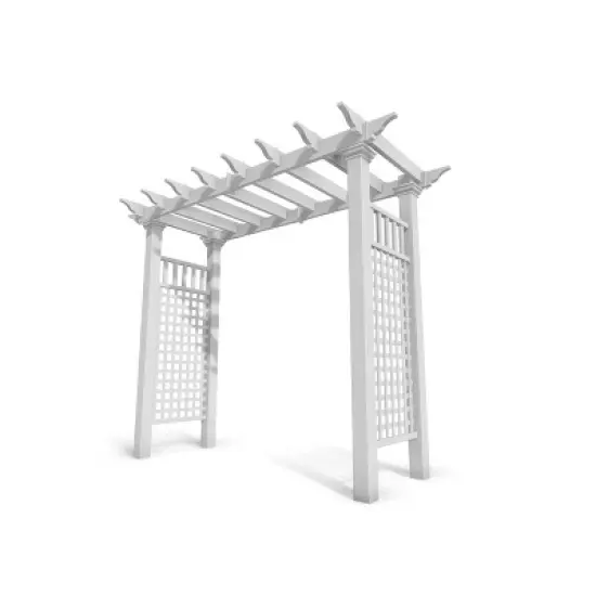 Fairfield Grande 52.25" Vinyl Arbor - White - Vita image {2}