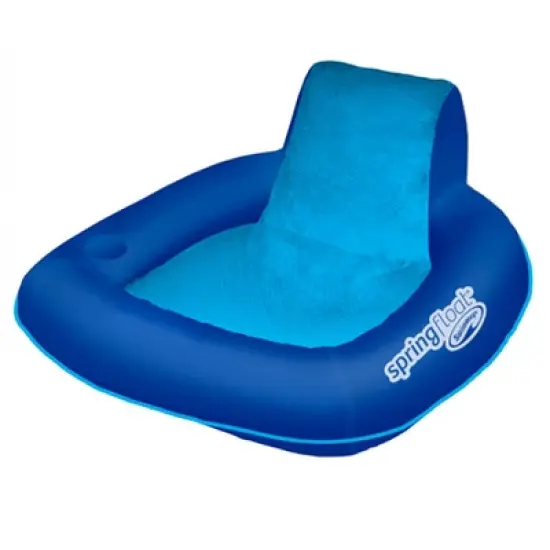 Swim Way 39" Blue Inflatable Spring Float SunSeat Swimming Pool Lounge Seat image {3}