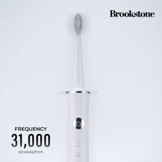 Brookstone Sonic Electric Toothbrush - 5 Modes, 2-Min Timer, Deep Clean for Teeth & Gums image {2}