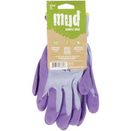 Mud Gloves Simply  Women's Medium Nylon Passion Fruit Garden Glove 021PF/M image {1}