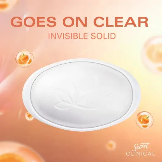 Secret Clinical Strength Invisible Solid Antiperspirant & Deodorant - Mandarin Fizz - 1.6oz image {4}