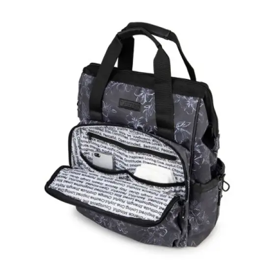 JuJuBe Dr Mom Multi-Carry Backpack Deluxe Diaper Bag - Floral Print image {3}