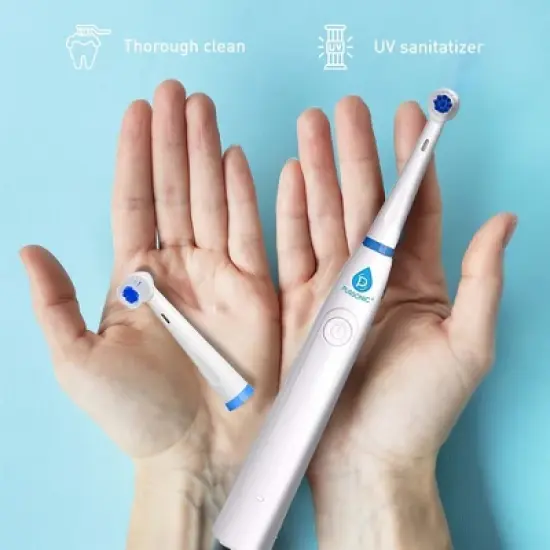 Power Rechargeable Electric Toothbrush With UV Sanitizing Function image {1}