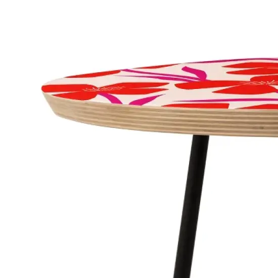 Maritza Lisa Floral Pattern Side Table - Deny Designs image {2}