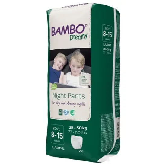 Bambo Dreamy Potty Training Night Pants for Boys Ages 8-15 image {3}