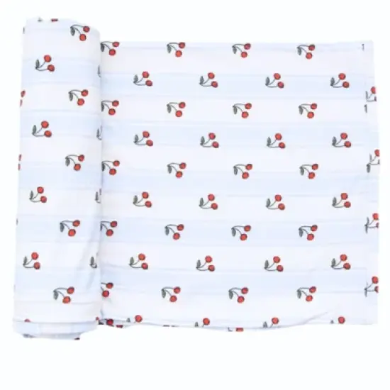 Stretchy Swaddle | Cherry Picker | Charlie Lou Baby image {6}