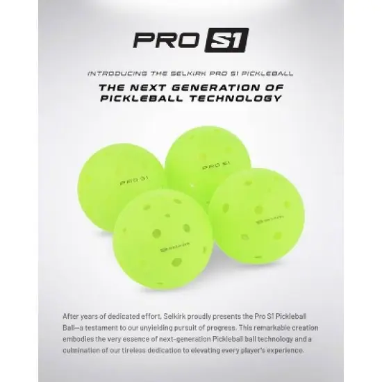 Selkirk Sport Pro S1 Pickleball Ball - 12pk image {3}
