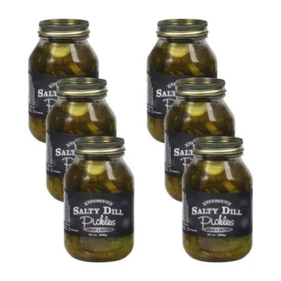 Stamey Pickles Salty Dill Pickles Bread and Butter - Case of 6/32 oz image {7}