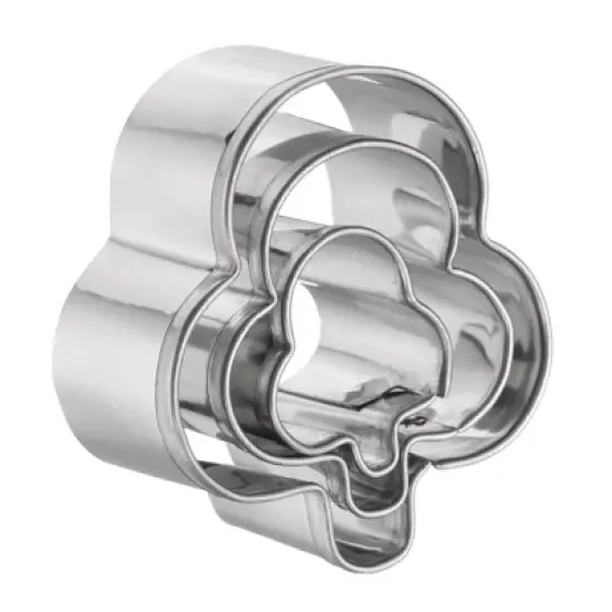 Unique Bargains Durable Rust-proof Dishwasher Safe Cookie Cutter Assorted Sizes 3 Pcs image {10}