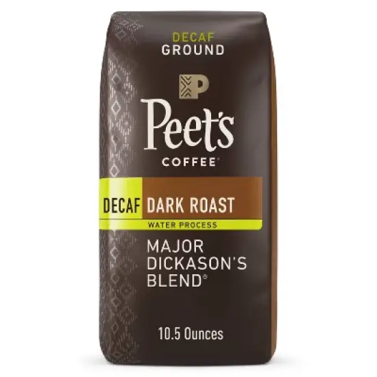Peet's Decaf Major Dickason's Blend Dark Roast Ground Coffee 10.5oz image {8}