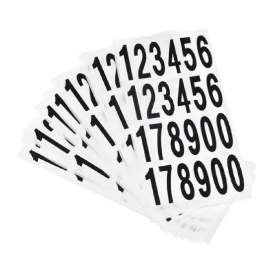 Unique Bargains Office Home Warehouse Self-Adhesive Mailbox Number Sticker 10 Sheet image {4}