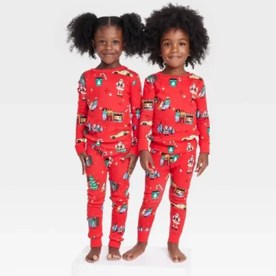 Toddler Holiday City Matching Family Pajama Set - Wondershop&trade; with Frances Marina Smith Red image {4}
