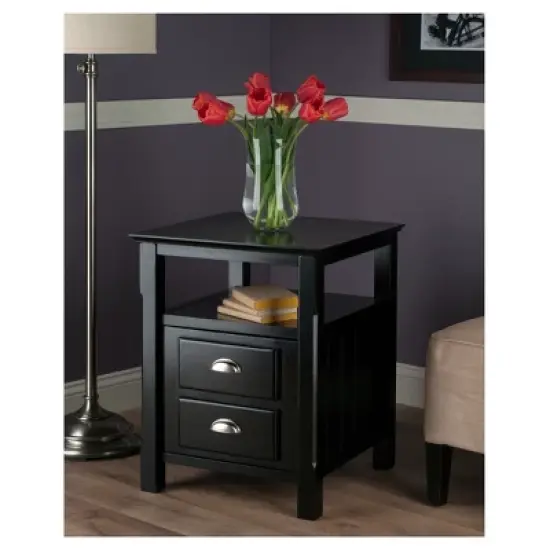 Timber Nightstand Black - Winsome image {2}