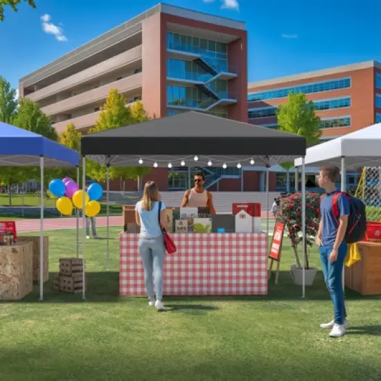 EROMMY 10 Ft. W x 10 Ft. D Metal Patio Gazebo, Pop up Canopy image {3}