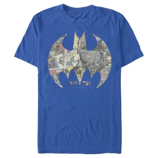 Men's Batman Shield Logo Comic 80th Anniversary T-Shirt image {9}