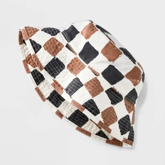 Women's Ascot + Hart Graphic Checkered Hat image {2}