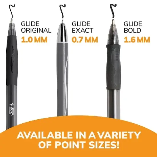 Bic Velocity Retractable Ballpoint Pen Black Ink 1.6mm Bold Dozen VLGB11BK image {8}